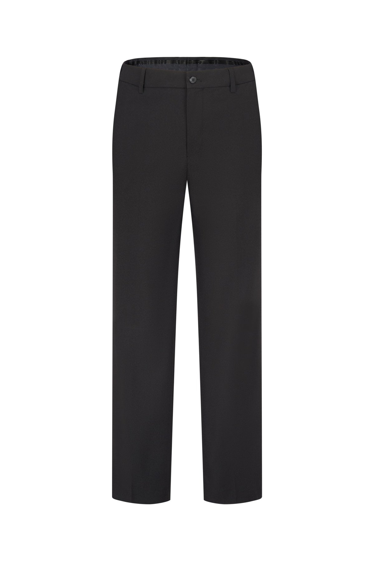Three Proof Finish Plain Weave Smart Fit Suit Pants with Hidden Elastic Waistband