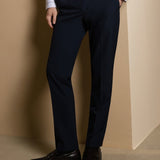 Multi-Way Stretch Anti-Bacterial Plain Weave Regular Fit Suit Pants