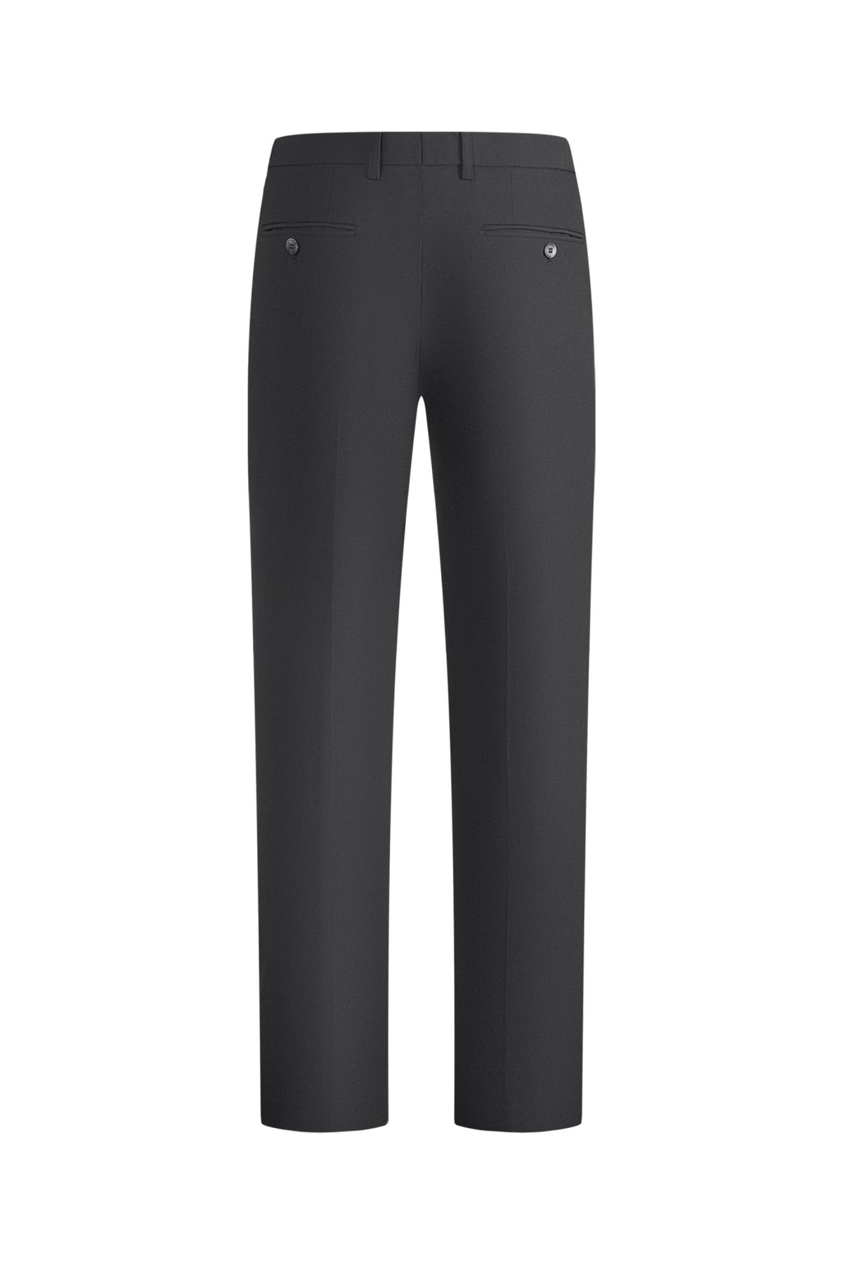 Multi-Way Stretch Anti-Bacterial Plain Weave Smart Fit Suit Pants with Hidden Elastic Waistband