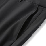 Multi-Way Stretch Anti-Bacterial Plain Weave Smart Fit Suit Pants with Hidden Elastic Waistband