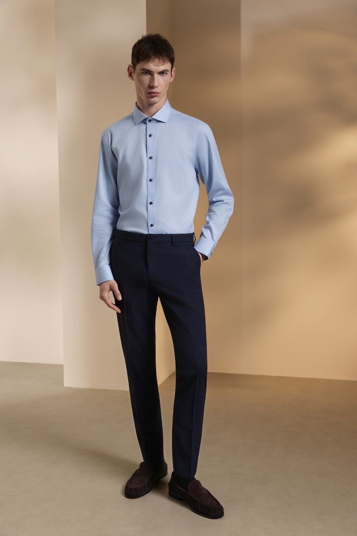 Seersucker Slim Fit Suit Pants