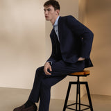 Seersucker Slim Fit Suit Pants