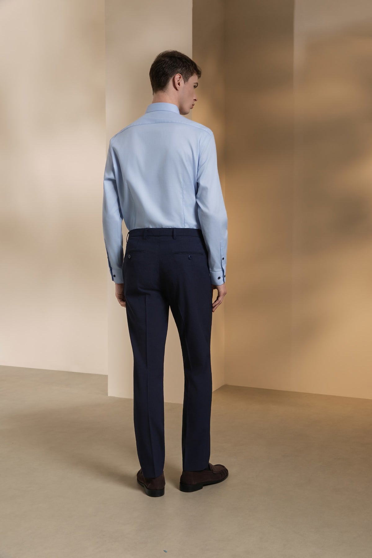Seersucker Slim Fit Suit Pants