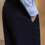 Quick Dry Wicking Texture Regular Fit Suit Pants