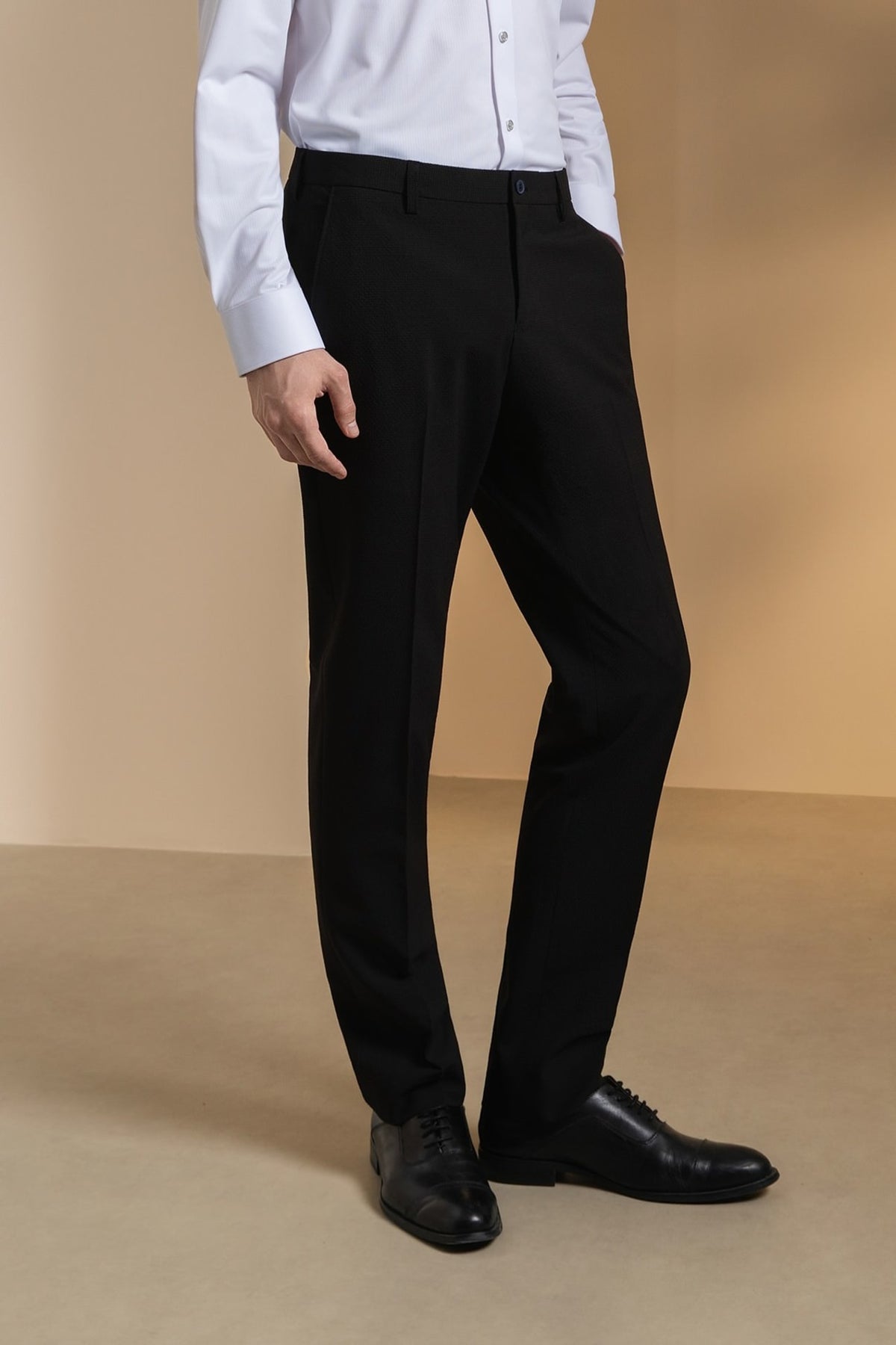 Seersucker Tailored Fit Suit Pants