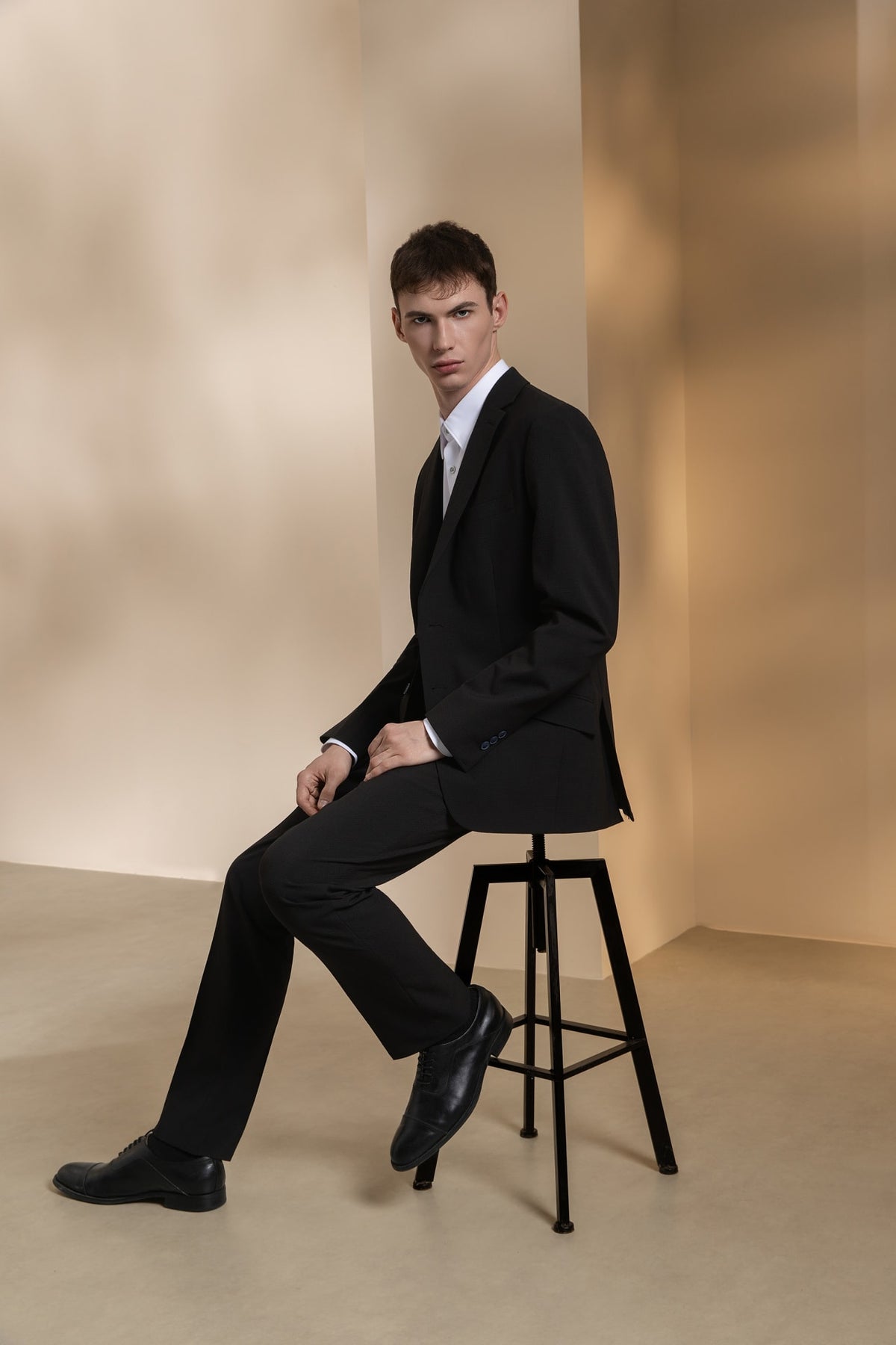 Seersucker Tailored Fit Suit Pants