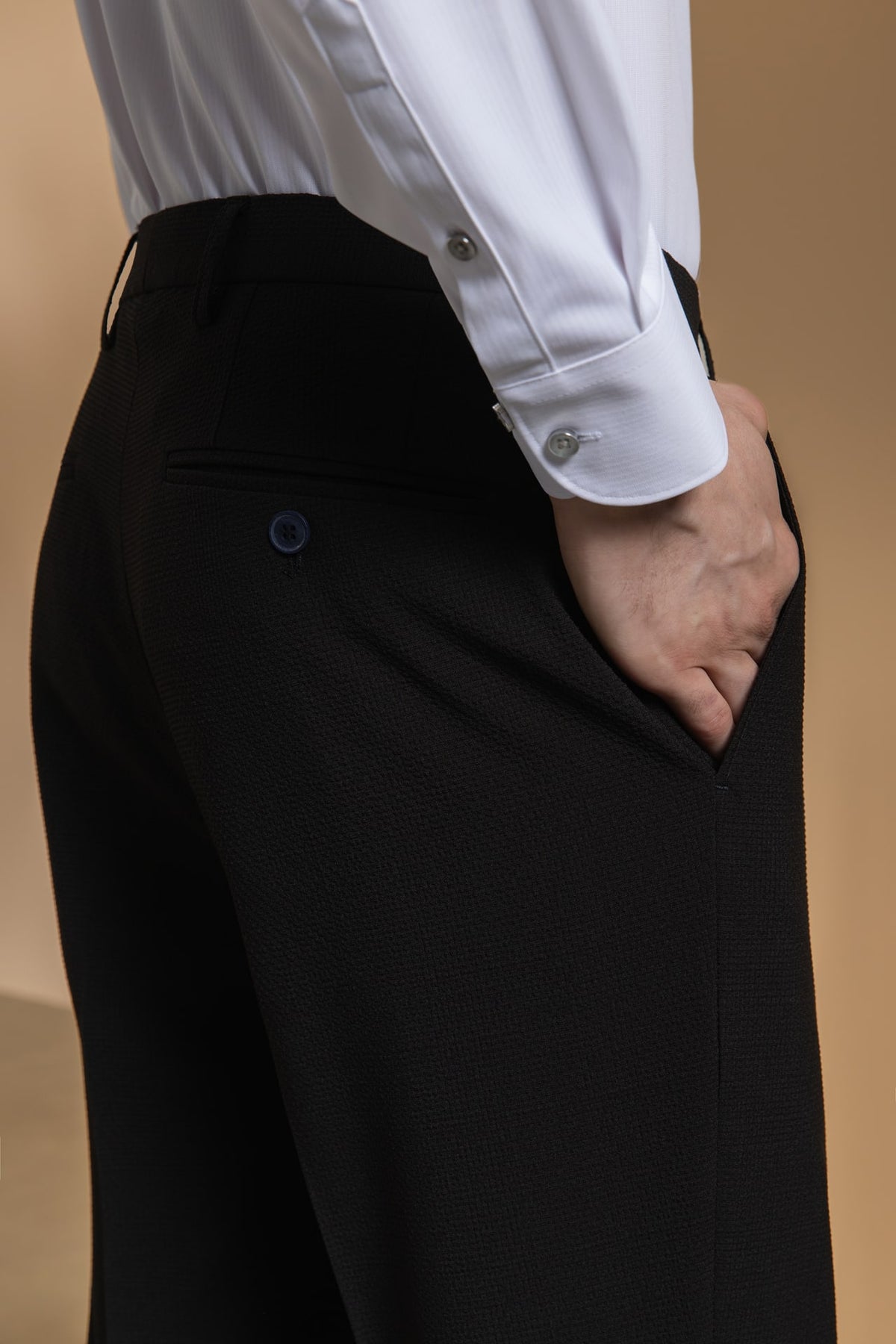 Seersucker Tailored Fit Suit Pants