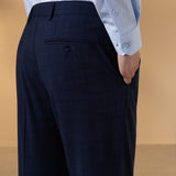 Anti-Bacterial Check Smart Fit Suit Pants