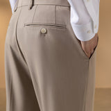 Anti-Bacterial Nylon Blend Twill Tailored Fit Suit Pants