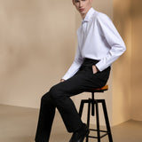 Anti-Bacterial Nylon Blend Twill Tailored Fit Suit Pants