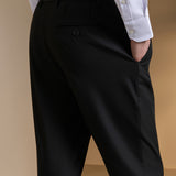 Anti-Bacterial Nylon Blend Twill Tailored Fit Suit Pants