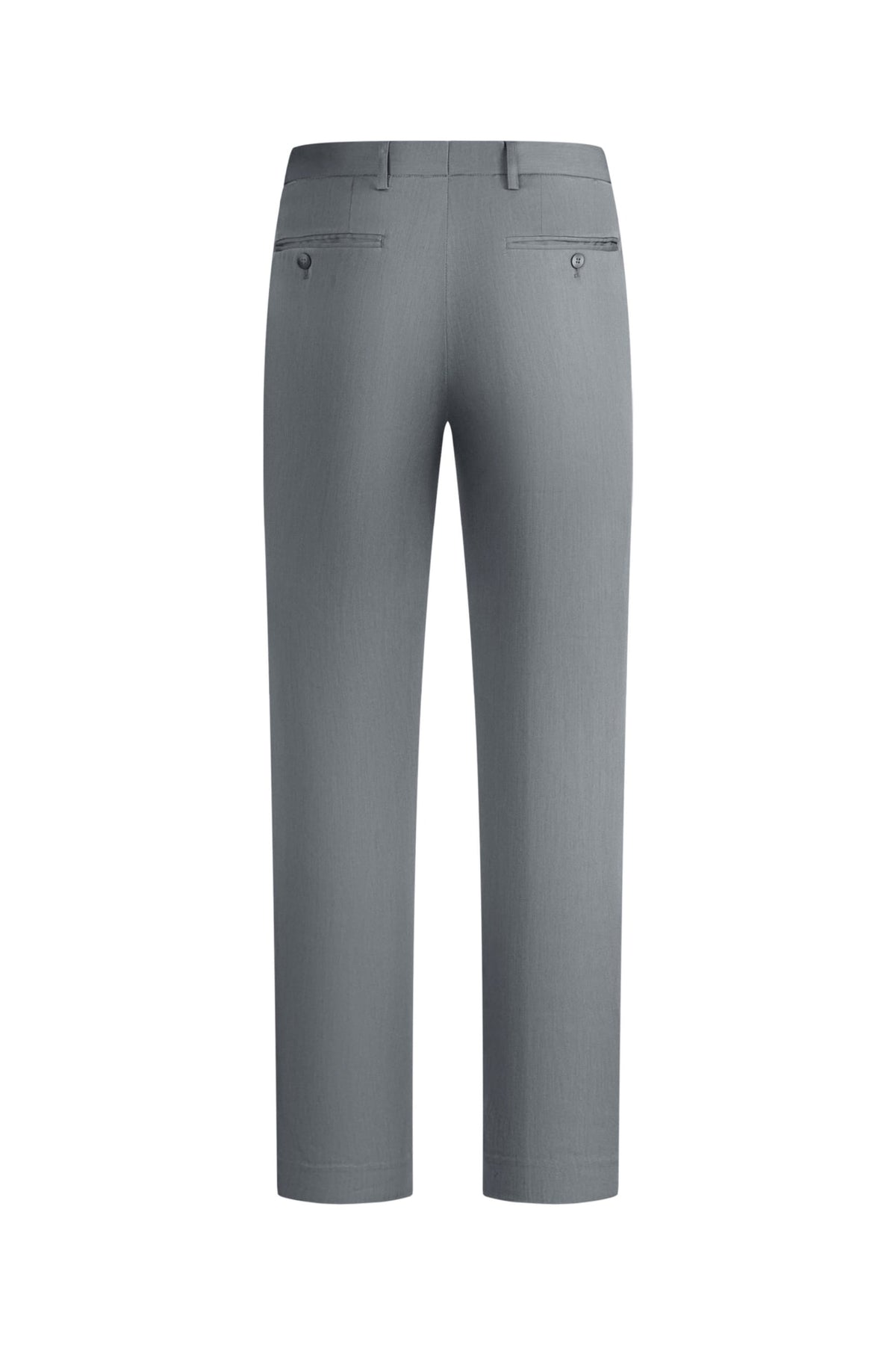 Wool Blend Twill Slim Fit Suit Pants