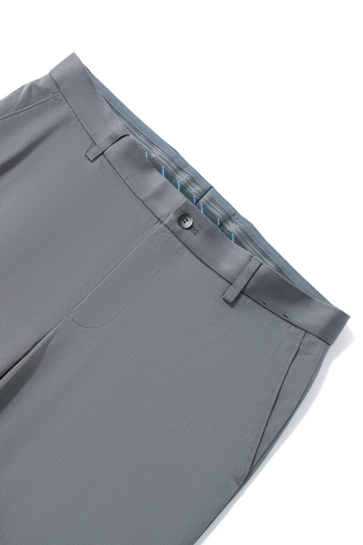 Wool Blend Twill Slim Fit Suit Pants