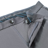 Wool Blend Twill Slim Fit Suit Pants