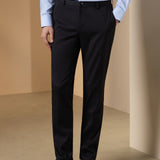 Wool Blend Twill Slim Fit Suit Pants
