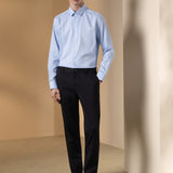 Wool Blend Twill Slim Fit Suit Pants