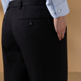 Wool Blend Twill Slim Fit Suit Pants