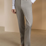 Linen Blend Texture Smart Fit Suit Pants