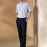 Cool Touch Multi-Way Stretch Knit Print Slim Fit Suit Pants