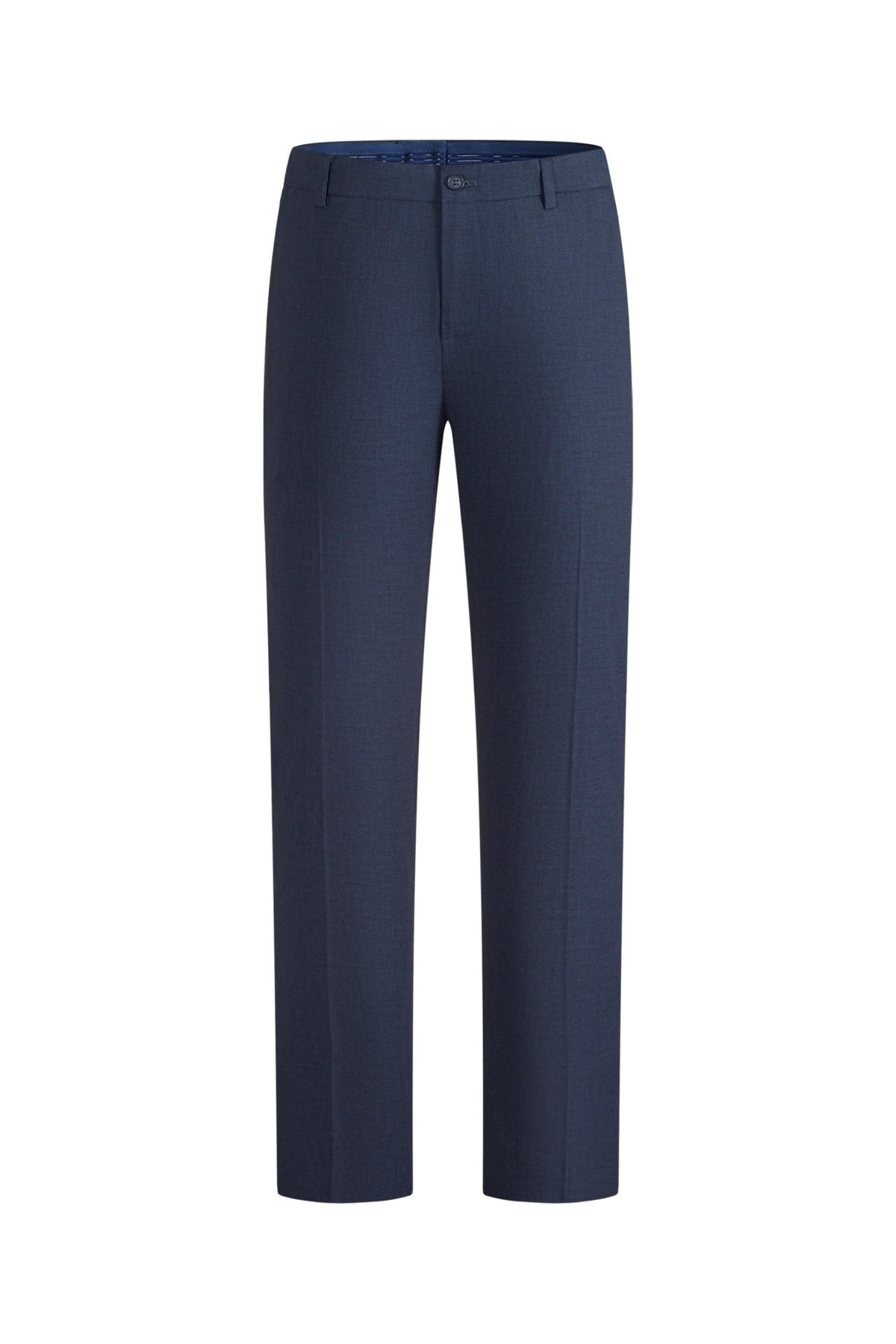 Anti-Bacterial Nylon Blend Texture Slim Fit Suit Pants