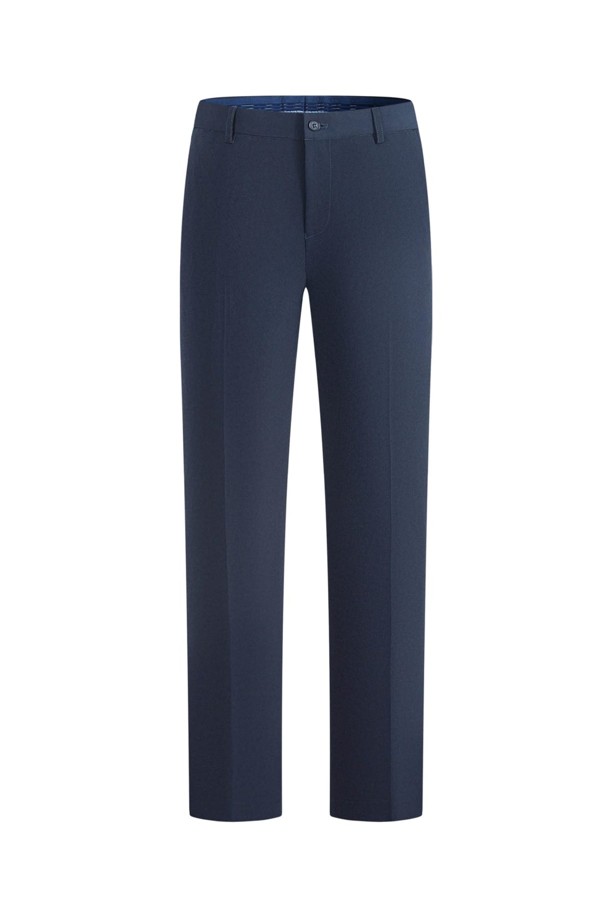 Anti-Bacterial Ottoman Texture Smart Fit Suit Pants with Hidden Elastic Waistband
