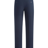Anti-Bacterial Ottoman Texture Smart Fit Suit Pants with Hidden Elastic Waistband