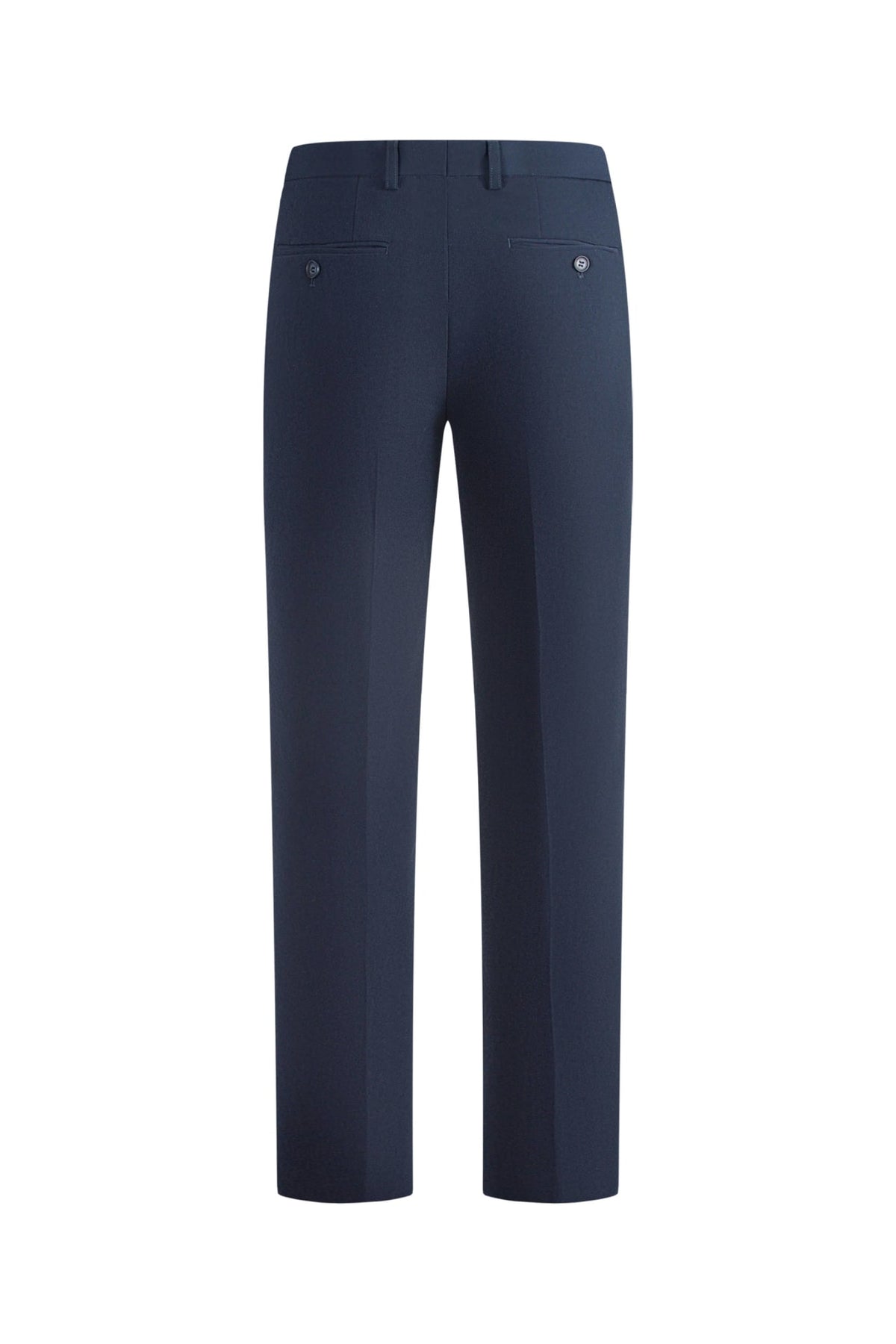 Anti-Bacterial Ottoman Texture Smart Fit Suit Pants with Hidden Elastic Waistband