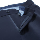 Anti-Bacterial Ottoman Texture Smart Fit Suit Pants with Hidden Elastic Waistband