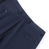 Anti-Bacterial Ottoman Texture Smart Fit Suit Pants with Hidden Elastic Waistband