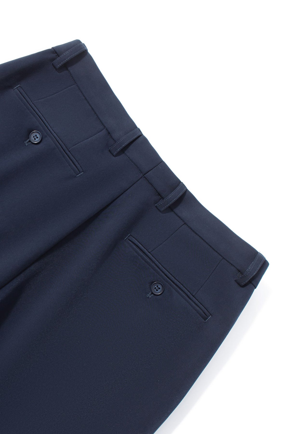Anti-Bacterial Ottoman Texture Smart Fit Suit Pants with Hidden Elastic Waistband