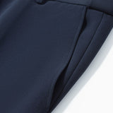 Anti-Bacterial Ottoman Texture Smart Fit Suit Pants with Hidden Elastic Waistband