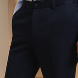 Quick Dry Wicking Twill Smart Fit Suit Pants with Hidden Elastic Waistband