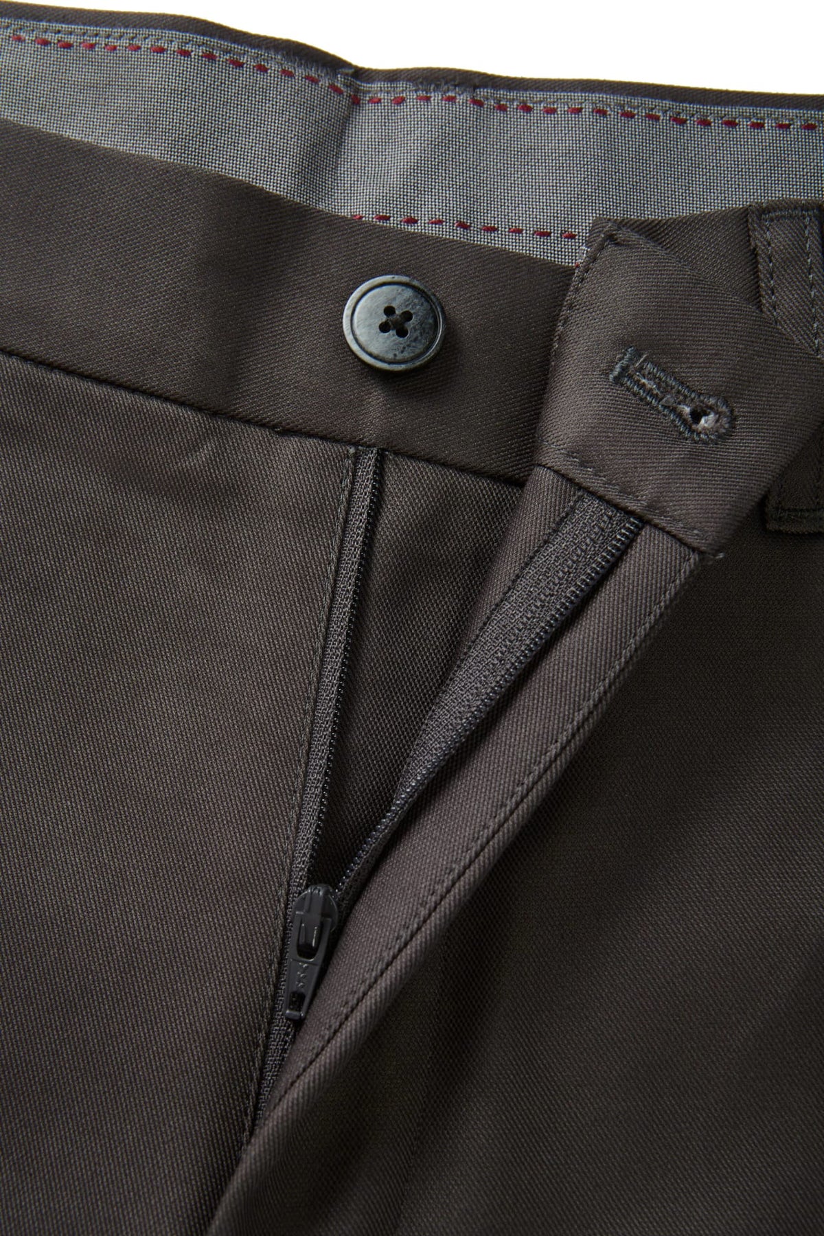 Cotton Nylon Stretch Dobby Regular Fit Casual Pants