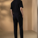Cotton Modal Stretch Twill Slim Tapered Fit Casual Pants