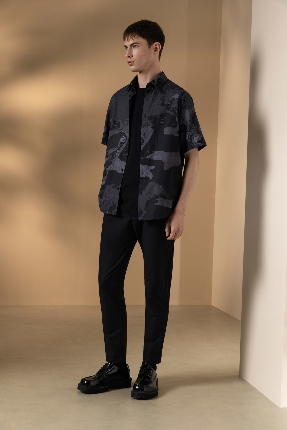 Cotton Modal Stretch Twill Slim Tapered Fit Casual Pants