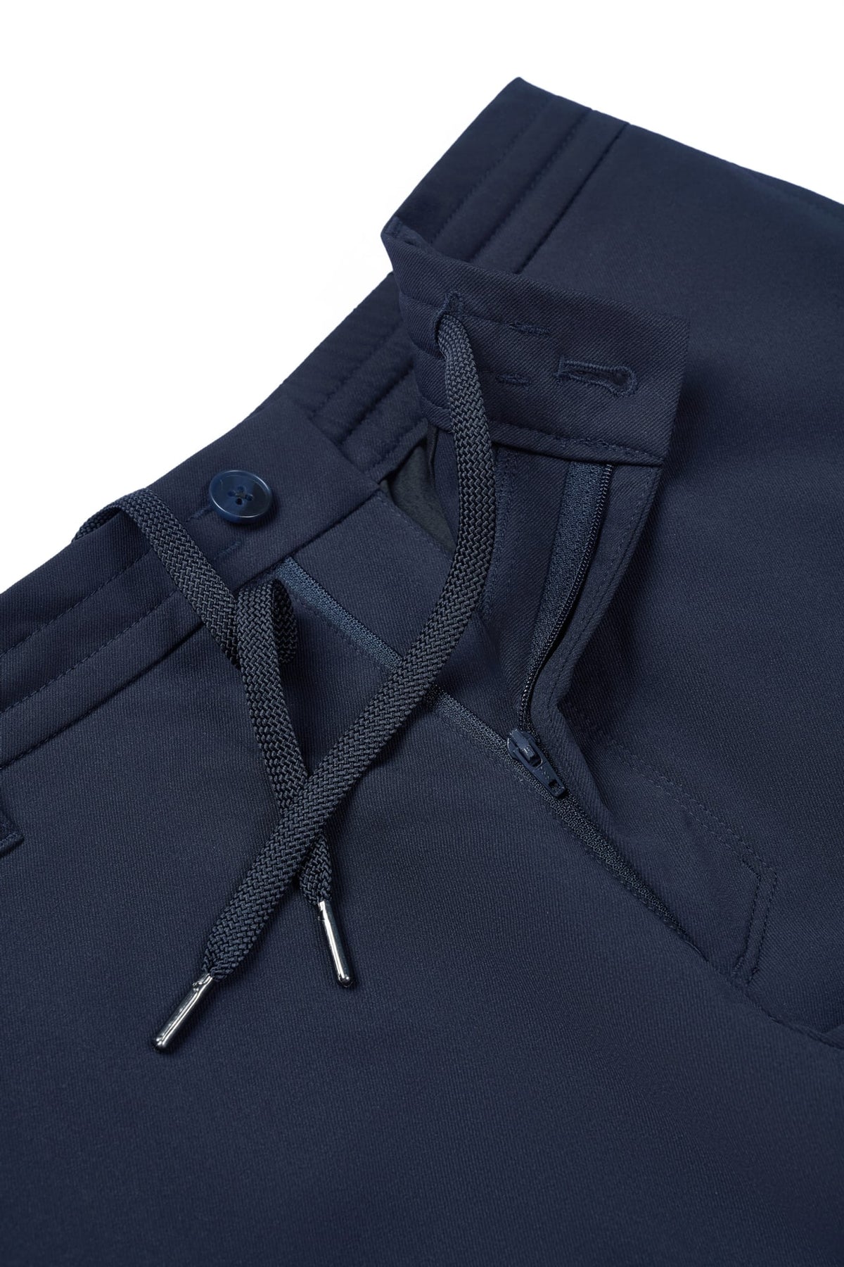 Poly Twill Smart Tapered Fit Casual Pants