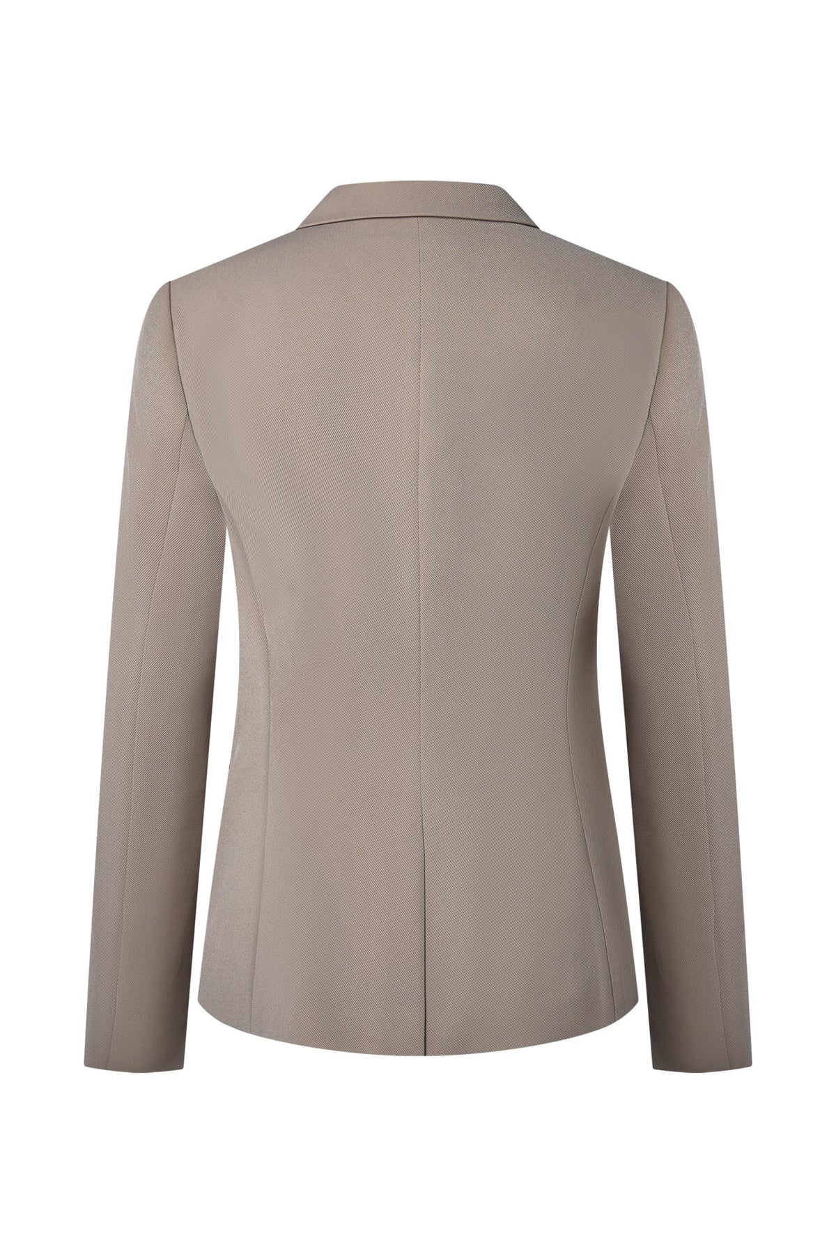 Poly Cavalry Twill Slim Fit Suit Blazer with Detachable Brooch