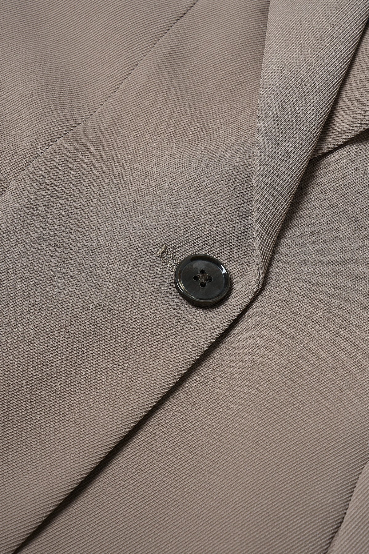 Poly Cavalry Twill Slim Fit Suit Blazer with Detachable Brooch