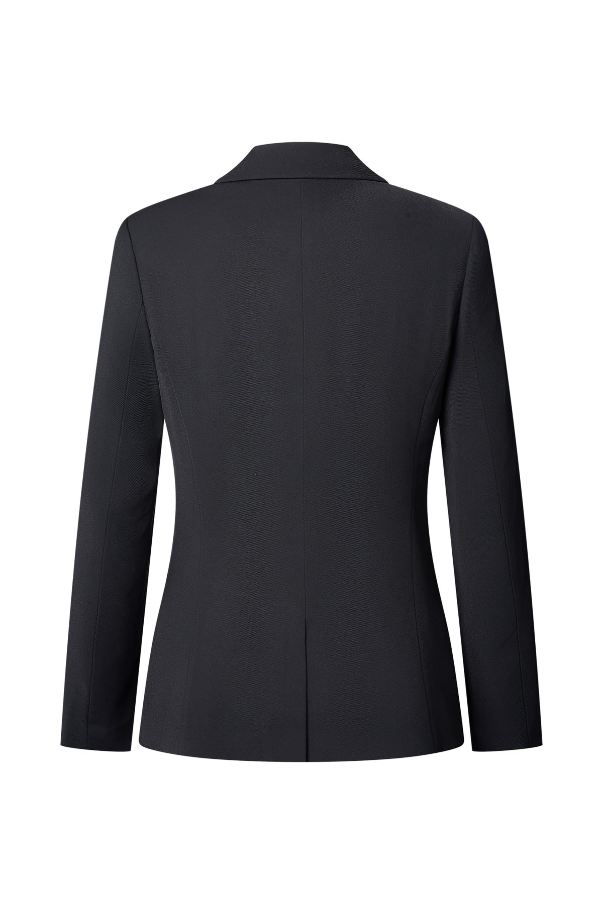 Poly Cavalry Twill Slim Fit Suit Blazer with Detachable Brooch
