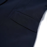 Multi-Way Stretch Poly Crepe Comfort Fit Suit Blazer with Scarf