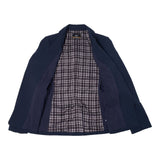 Multi-Way Stretch Poly Crepe Comfort Fit Suit Blazer with Scarf