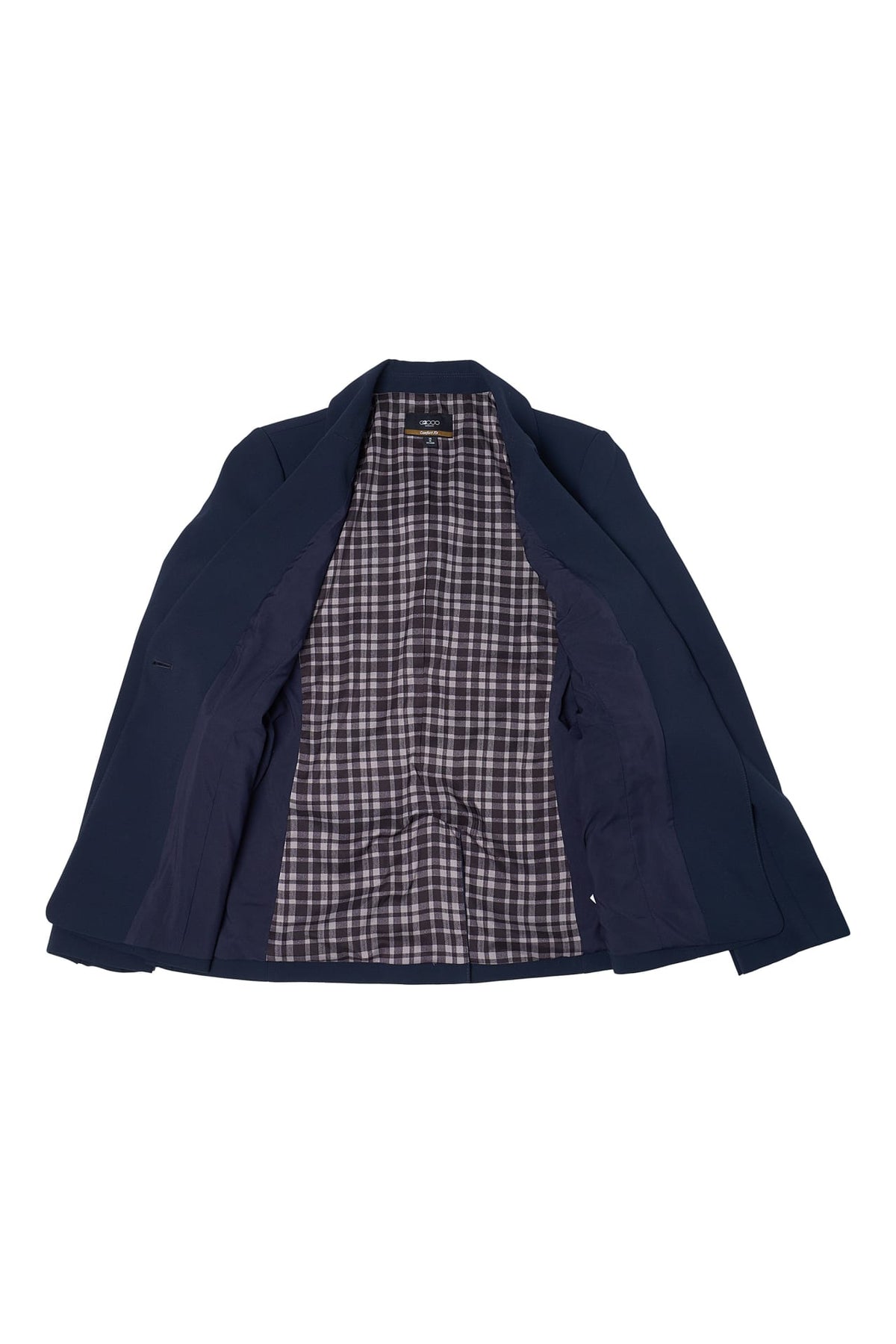 Multi-Way Stretch Poly Crepe Comfort Fit Suit Blazer with Scarf