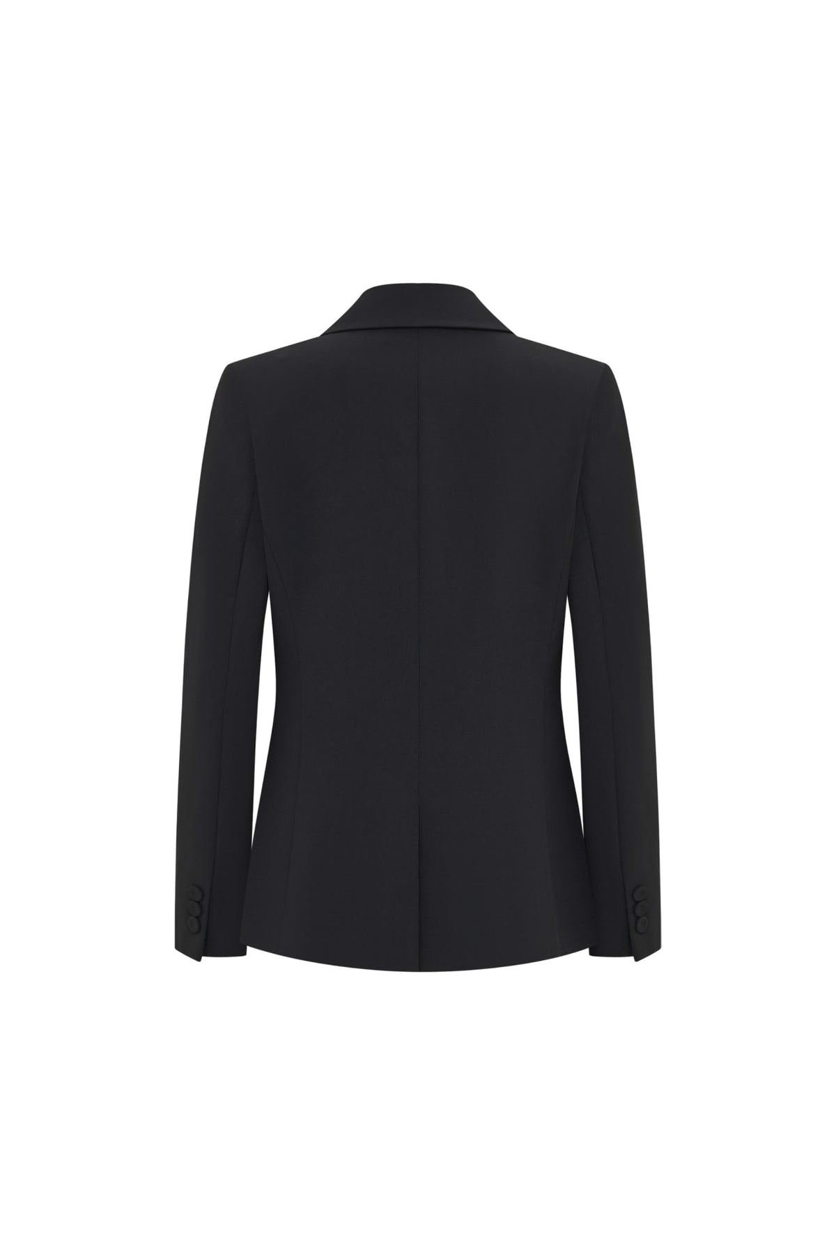Multi-Way Stretch Poly Crepe Comfort Fit Suit Blazer with Scarf