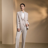 Poly Ottoman Comfort Fit Suit Blazer with Detachable Inner Placket