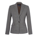 Poly Rayon Plaid Slim Fit Suit Blazer