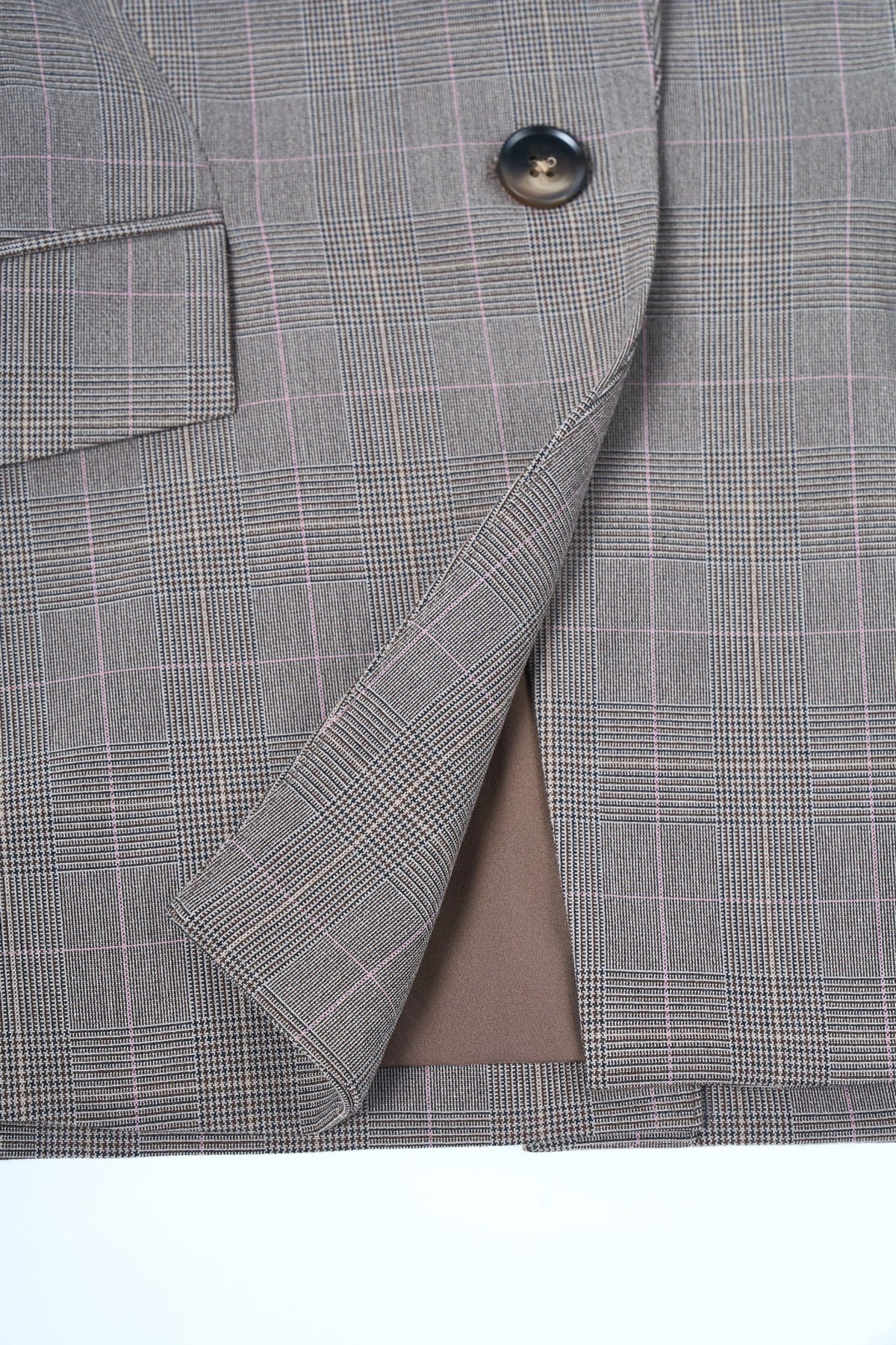 G2000 - Suits - Poly Rayon Plaid Slim Fit Suit Blazer