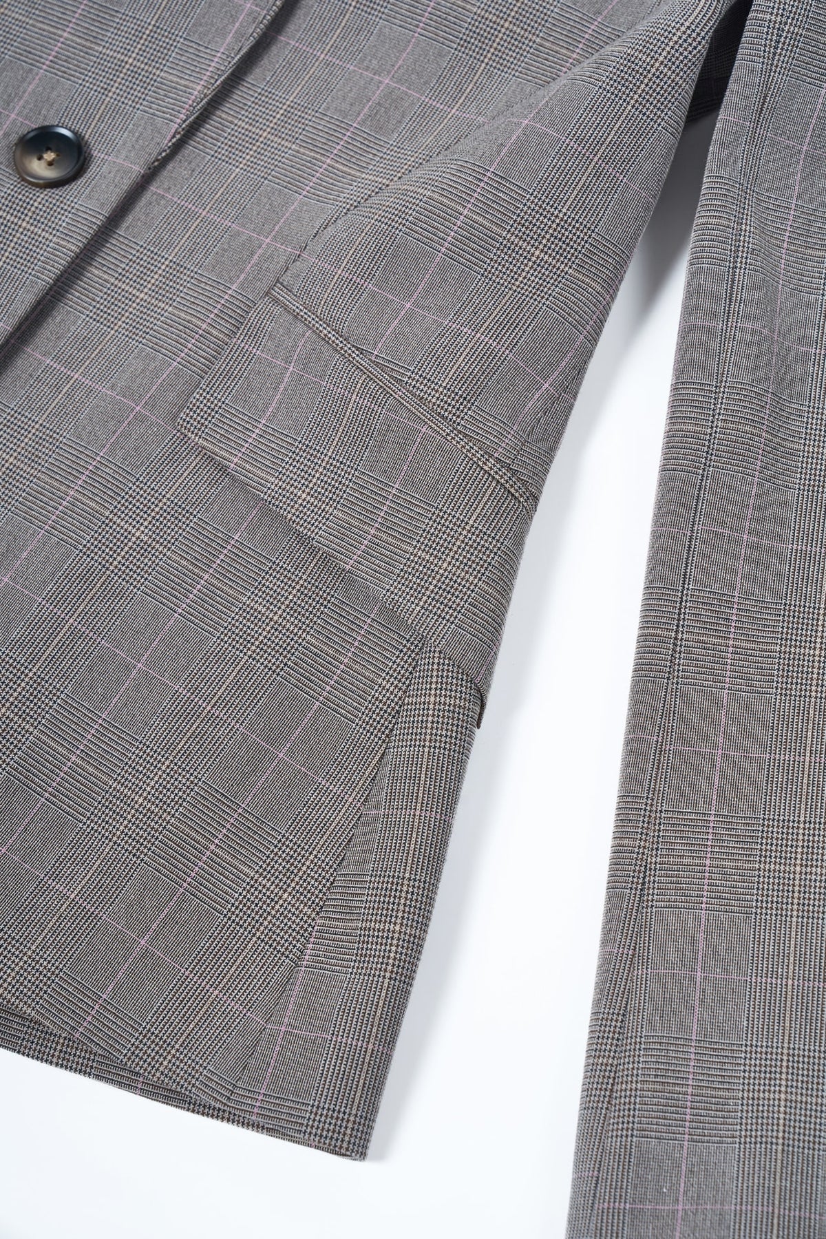 G2000 - Suits - Poly Rayon Plaid Slim Fit Suit Blazer