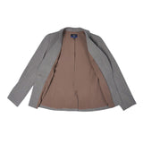 Poly Rayon Plaid Slim Fit Suit Blazer