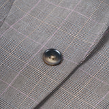 Poly Rayon Plaid Slim Fit Suit Blazer