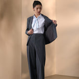Poly Rayon Plaid Slim Fit Suit Blazer